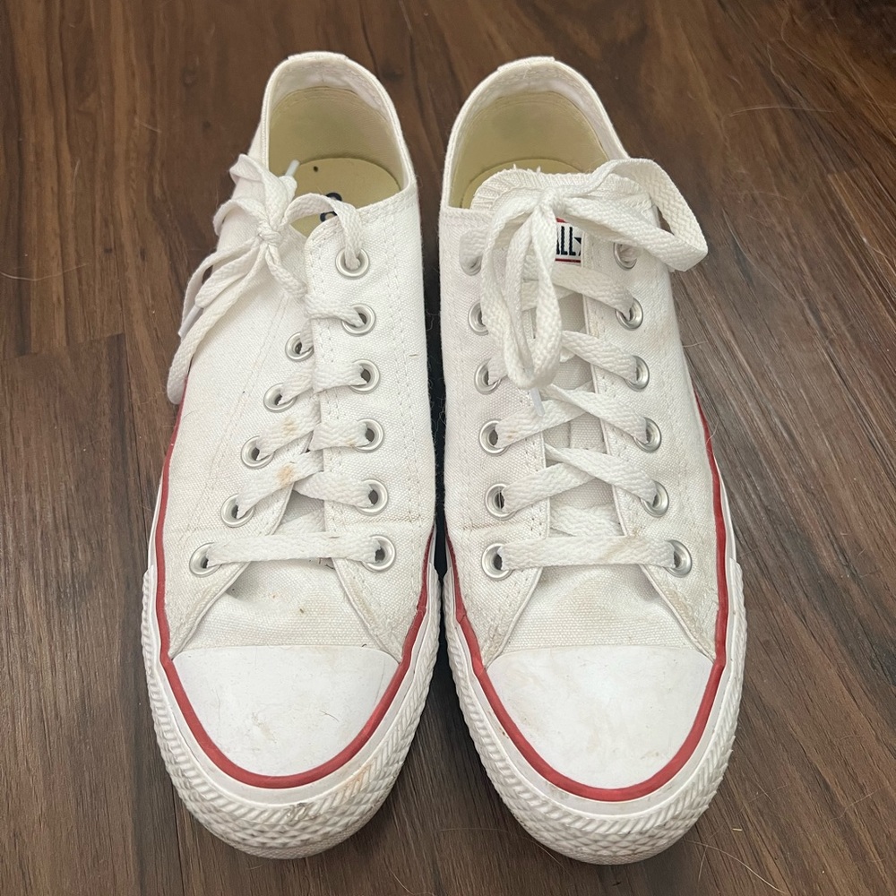 White low rise converse
